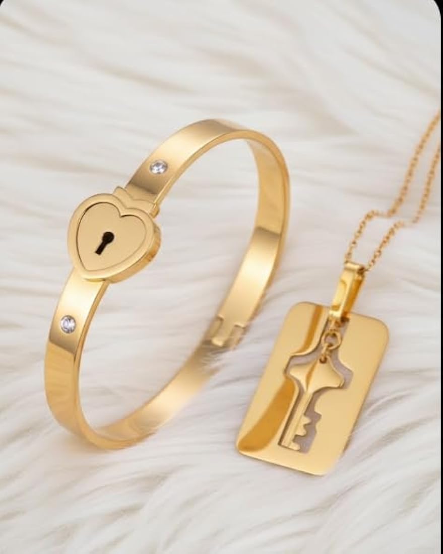 Love theme Lock and bracelet