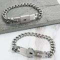 Stainless Steel Lock&nbsp;&amp; Key Bracelet